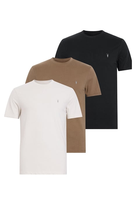 BRACE SS CREW 3 PK TAUPE/BROWN/BLACK 4