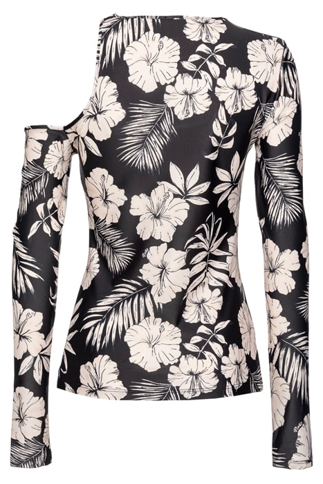 MISTICO MAGLIA JERSEY TECNICO ST.FIORE GRAFICO BLACK/BUTTER 2