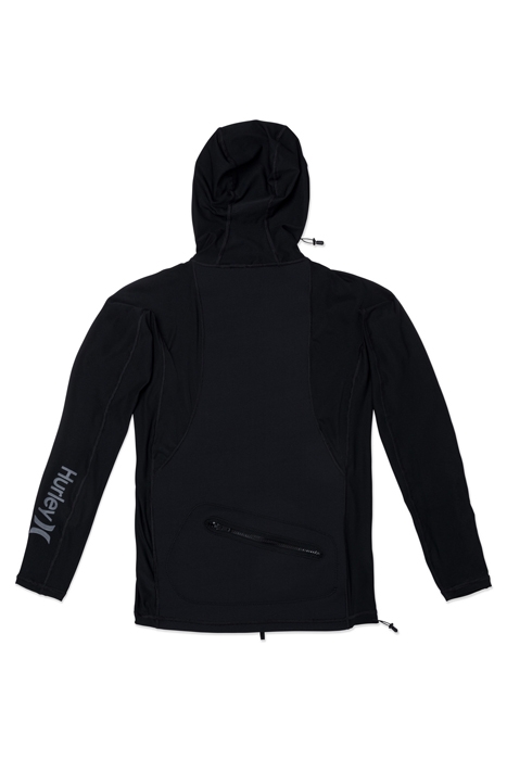 COAST GUARD HOODED SURF TOP BLACK 4