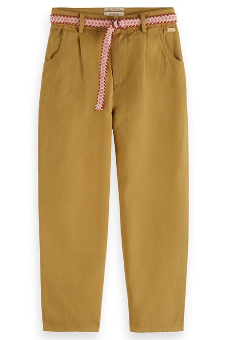 BALLOON-FIT BELT ACCESSORY PANTS CAMEL 1