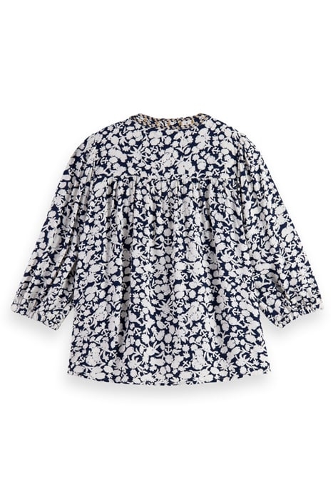 ALLOVER PRINTED SHORT-SLEEVED TOP ANCHOR FLORAL NIGHT 2