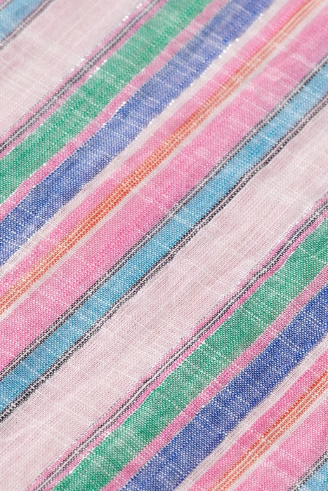 MULTICOLOUR LUREX STRIPE PULL-ON BEACH PANT BEACH STRIPE 8