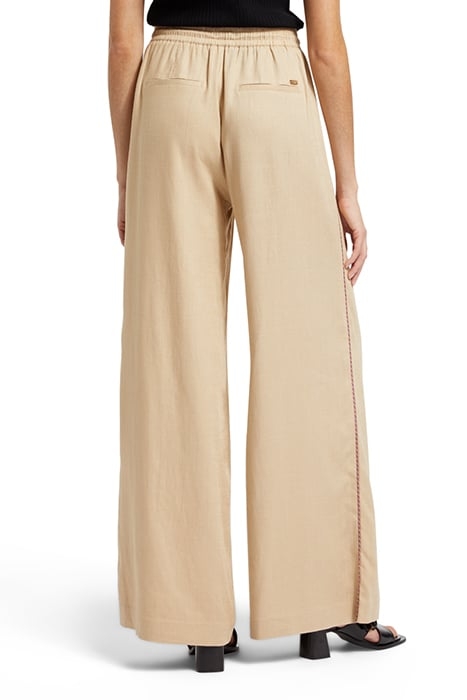 LINEN PULL-ON PANT MOCCA 2