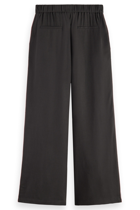 ELENI MULTICOLOUR PIPING PYJAMA PANT EVENING BLACK 4