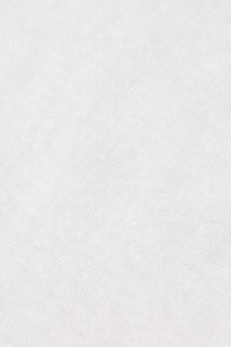 V-NECK LADDER DETAIL LOOSE FIT T-SHIRT WHITE 3