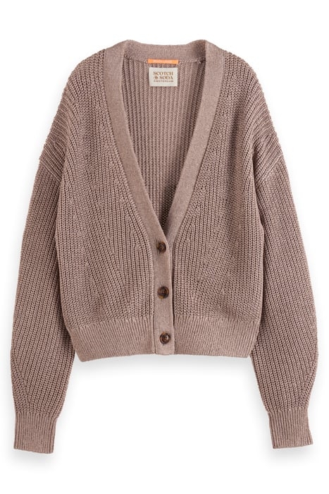 RELAXED FIT BOXY CARDIGAN SEASTONE 1