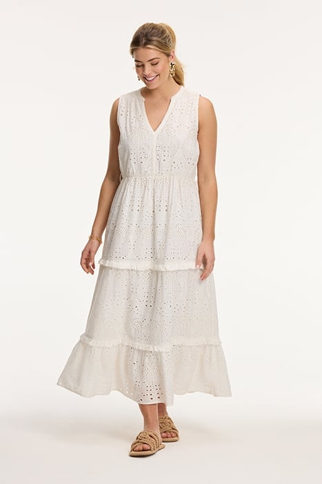 JULIA DRESS OPEN PALM EMBRO PALM BRODERIE OFF WHITE 4