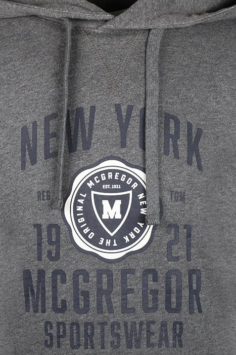 GRAPHIC HOODY DARK GREY MELANGE 3