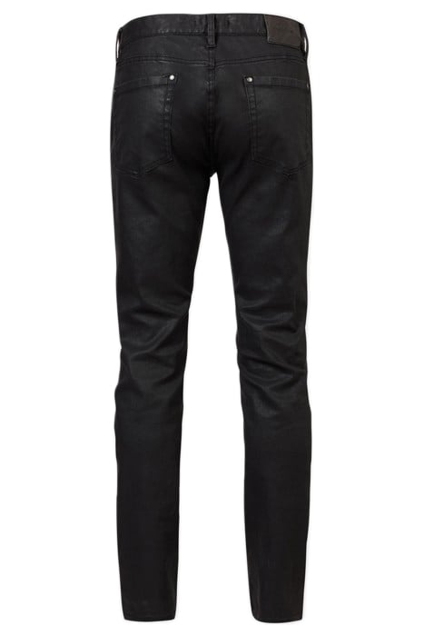 SLIM FIT GARMENT WASHED JEAN WITH ZIP FL BLACK 2