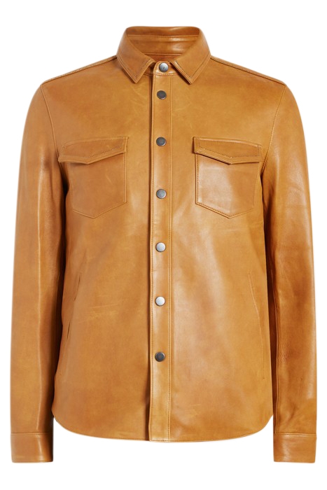 SHIRT JACKET WITH BALL CHAIN BURNT CLAY 1