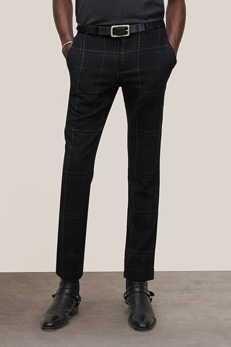 SLIM FIT PANTS WITH WELT HIP POCKET AND BLACK 1