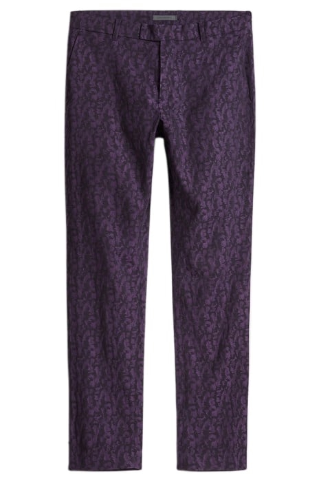 SLIM FIT PANTS WITH WELT HIP POCKET AND PURPLE HAZE 2