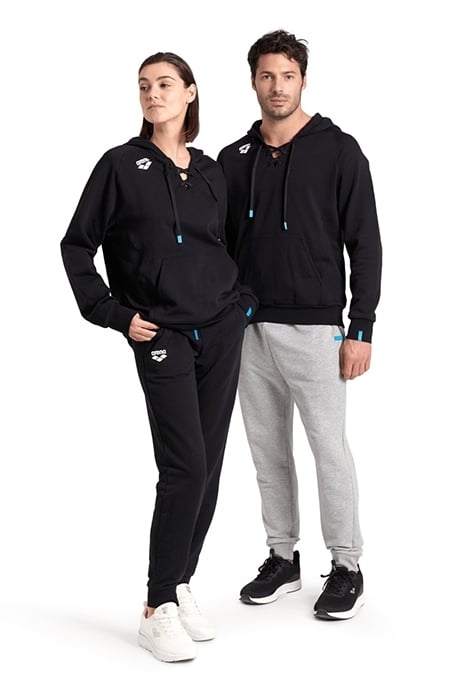 TEAM HOODED SWEAT LACED BLACK-LACE 1