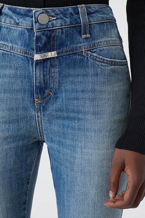 SKINNY PUSHER JEANS MID BLUE 6