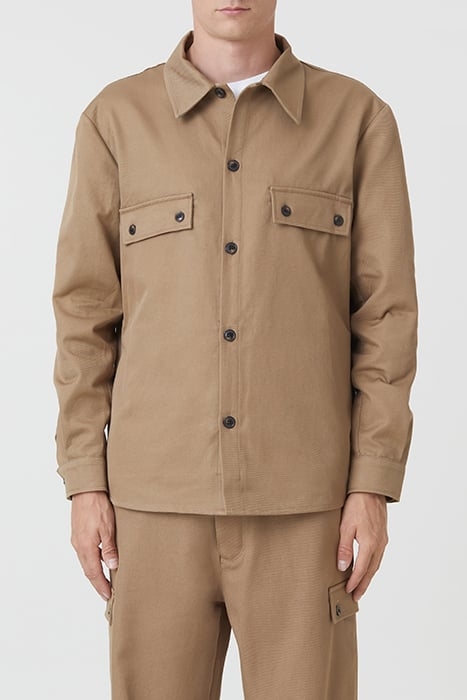 RELAXED SHIRT BROWN SUGAR 1