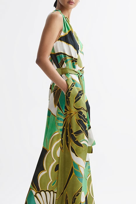 TINA-JUNGLE MAXI DRESS GREEN 4