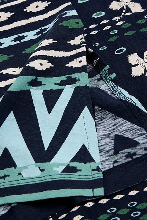 CARRIE TUNIC NAVY PRINTED 4