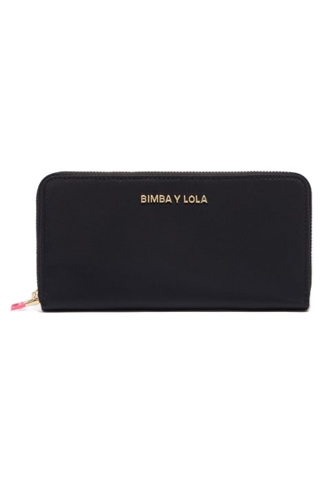 BLACK NYLON BOOK WALLET 1