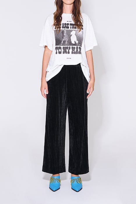 BLACK VELVET TROUSERS 1