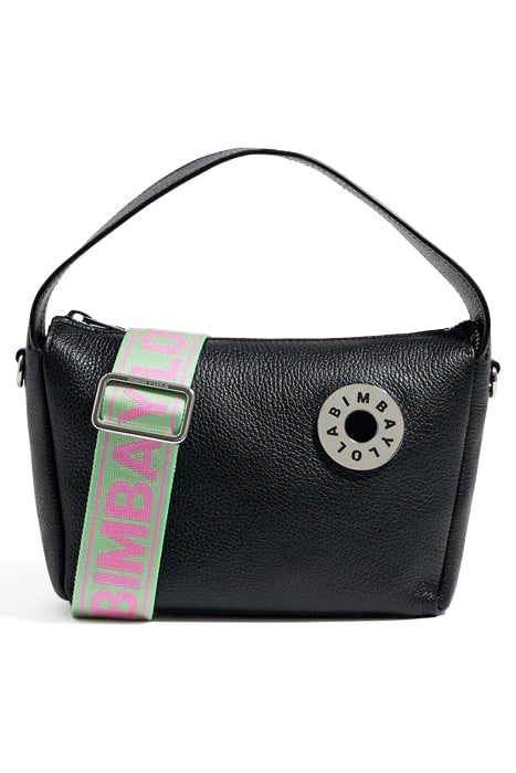 M BLACK LEATHER SLOUCH BAG 1