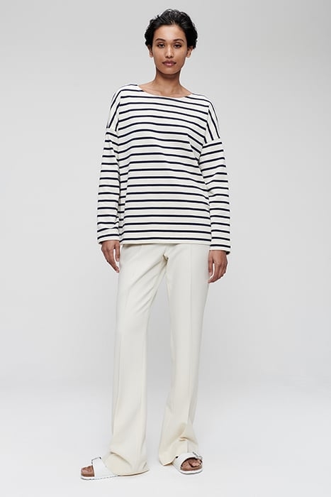 LONG BASIC FLARE PANTS CREAM 2