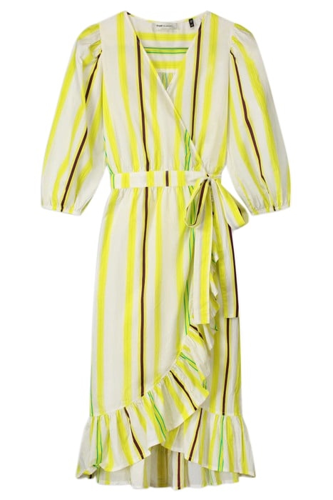 DRESS - STRIPED LEMON YELLOW 3