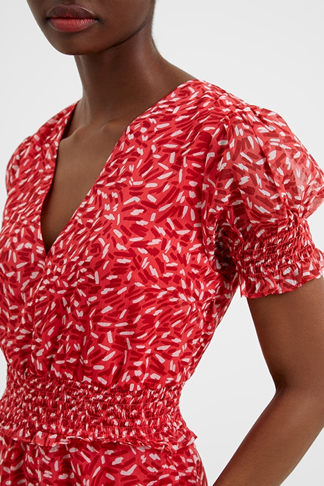 BILLI RECY HALLIE SHORT DRESS RED 5