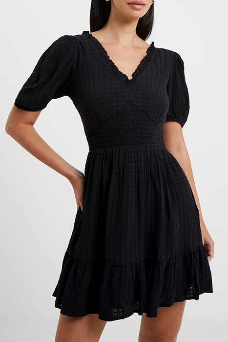 BIRCH PUFF SLEEVE DRESS BLACK 1