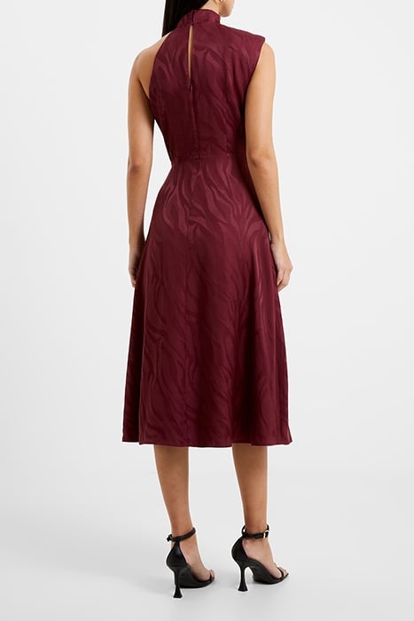 ABA SATIN DRESS BROWN 2