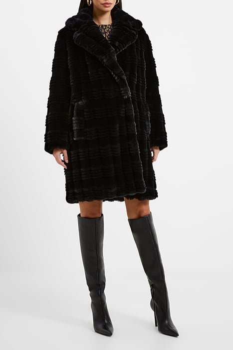 DARYN FAUX FUR COAT BLACK 2