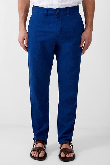 LINEN BLEND TROUSER BLUE 1