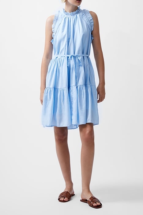 EMILY TIERED FLARED DRESS BLUE 1