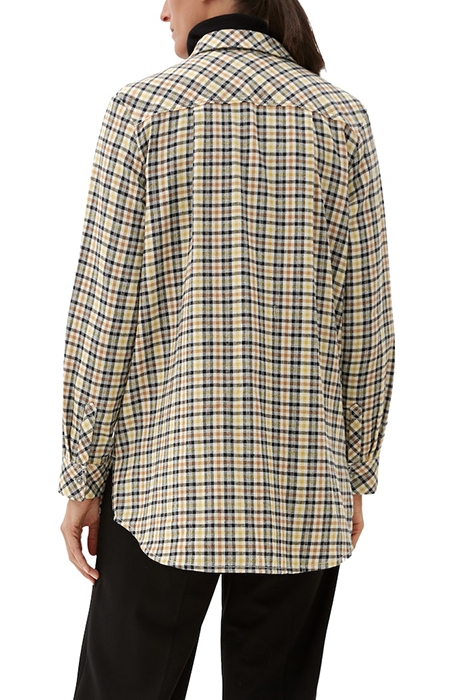 S.OLIVER BLOUSES BROWN CHECK 2