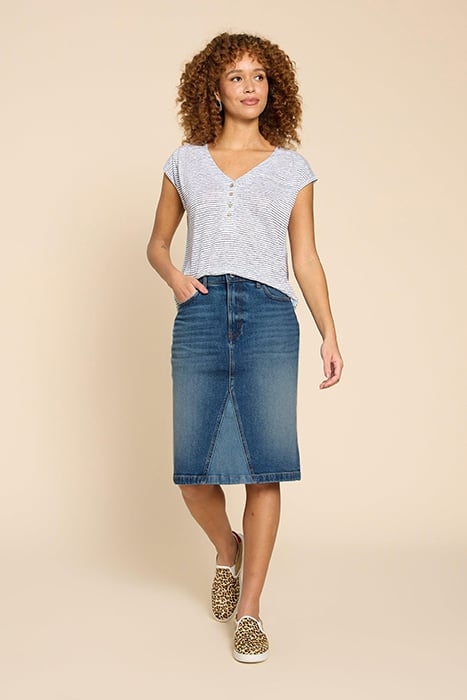 JEMMA DENIM SKIRT MID DENIM 2