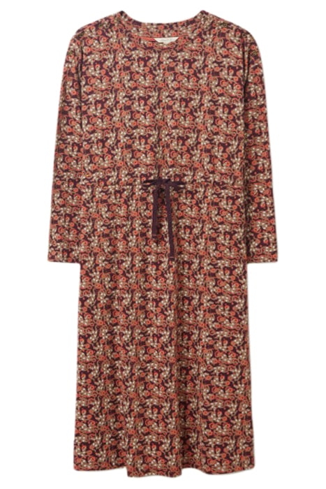 POPPY JERSEY DRESS PLUM MULTI 3