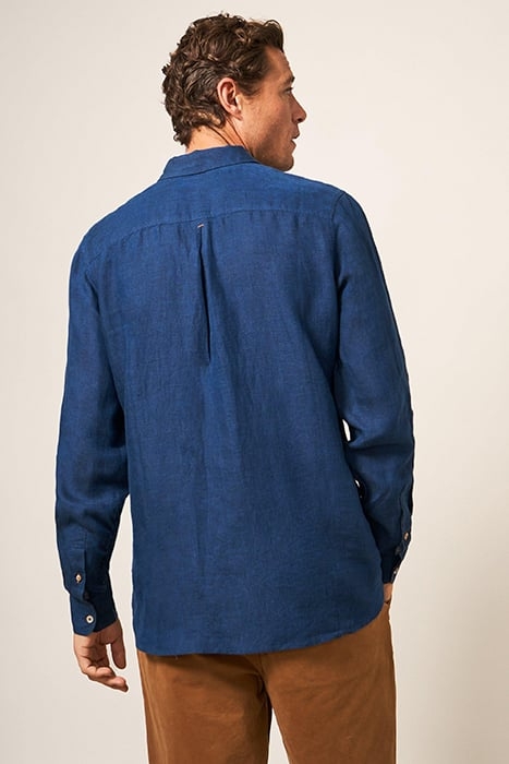 PEMBROKE LINEN SHIRT DARK NAVY 2