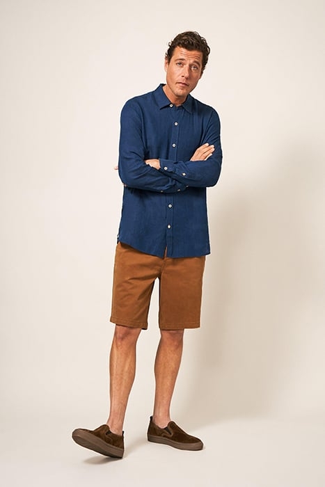 PEMBROKE LINEN SHIRT DARK NAVY 1