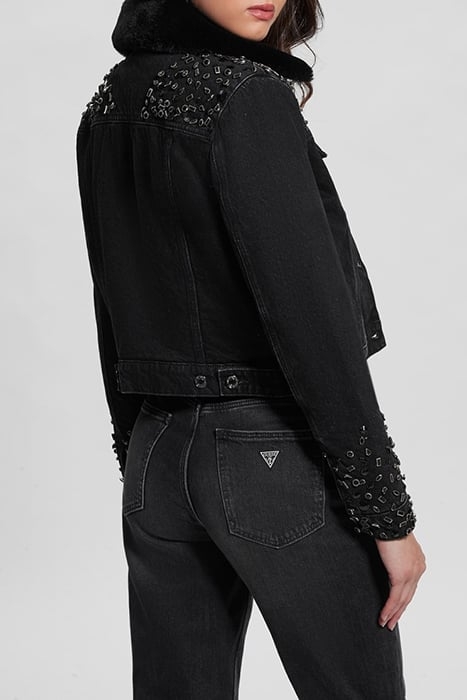 GUESS ECO DORIA SHEARLING JACKET CRATERS STONES 2