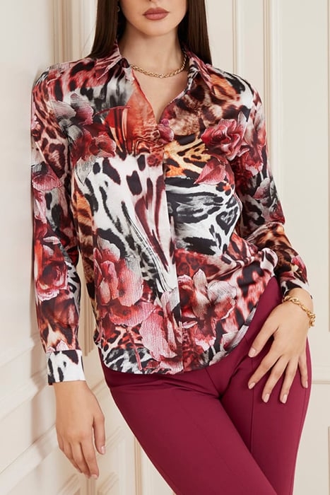 THE ICON BLOUSE PRINT LEOPARD ROSE BUTTON-DOWN SHIRT PRINT 6