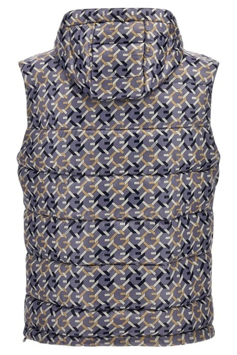 GUESS ECO SUPER LIGHT PUFFA VEST G CHAIN BLUE AOP 5