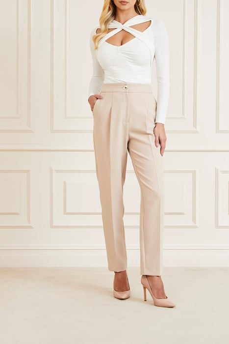 CHRISTY KNIT TOP PALE BLOUSE PEARL 1