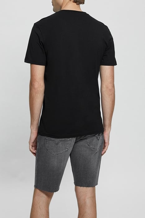 GUESS ECO SS CN GUESS LOGO TEE JET BLACK A996 2