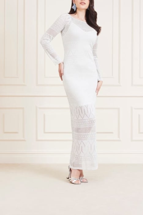 HYDRA LONG DRESS SWT PALE PEARL 1
