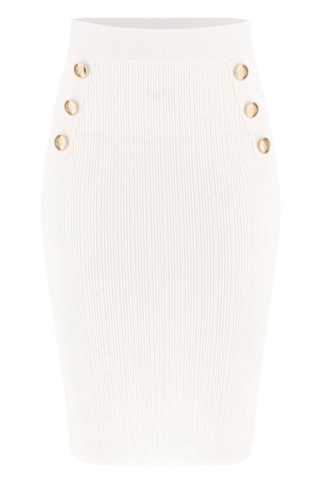 MARCIANO BY GUESS ANDROMEDA STITCHED PALE MINI SKIRT PEARL 4