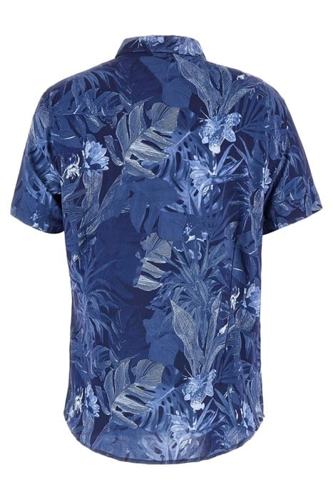 GUESS ECO SS ECO RAYON TROPICAL SHIRT ETCHED TROPICAL PRIN 5