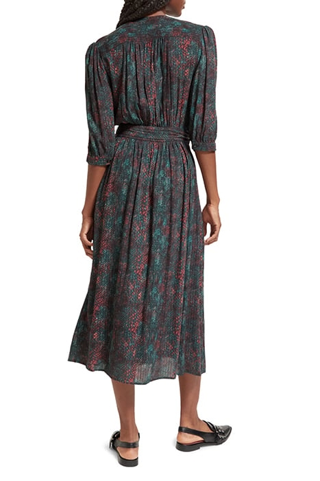 MIDI WRAP DRESS SNAKE 2