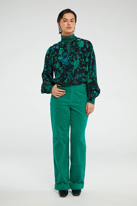 RESA BLOUSE BRIGHT TEAL/TASTY TE 2