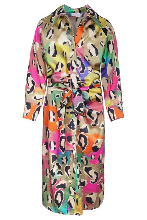 SILK DRESS SCANDICCI MULTICOLOR LEOPARD 1