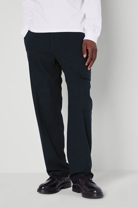 STRAIGHT-CUT 7/8-LENGTH COMBAT TROUSERS NAVY 1
