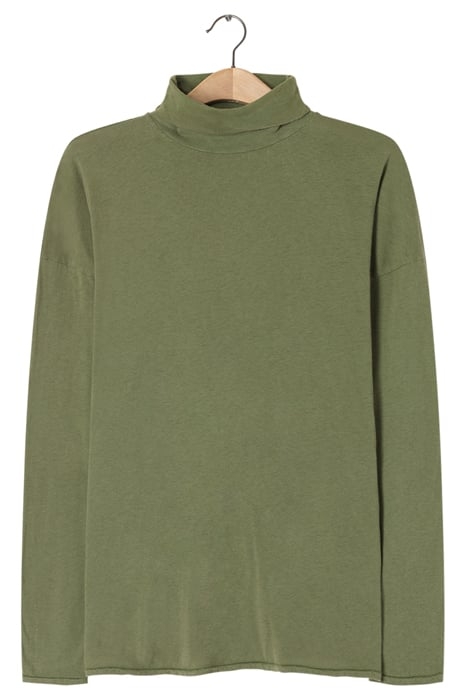 HIGH COLLAR LONG-SLEEVES TEE-SHIRT KAKI VINTAGE 4